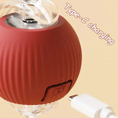 Rechargeable Automatic Interactive Ball Toy for Cats Smart Electric Rolling Faux Tail Mouse
