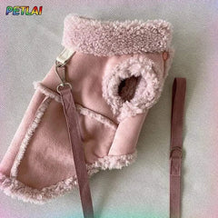 Small Dog Cute Vest Jacket Luxury Autumn Winter Soft Pet Clothing Designer Coat