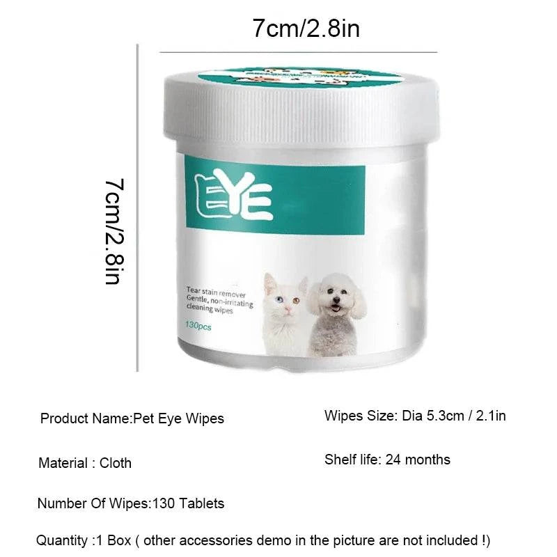 Pet Eye Wipes Cats And Dogs Tearmark Wet Wipes Cats And Dogs Universal No Irritation Canned Wipes