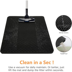 Cat Litter Mat Double Layer Waterproof Urine Proof Trapping Mat Easy to Clean Non-Slip Toilet Pad