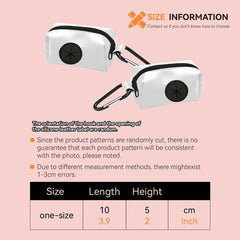 1pcs outdoor portable dog poo bag dispenser, durable dog leather strap attachment