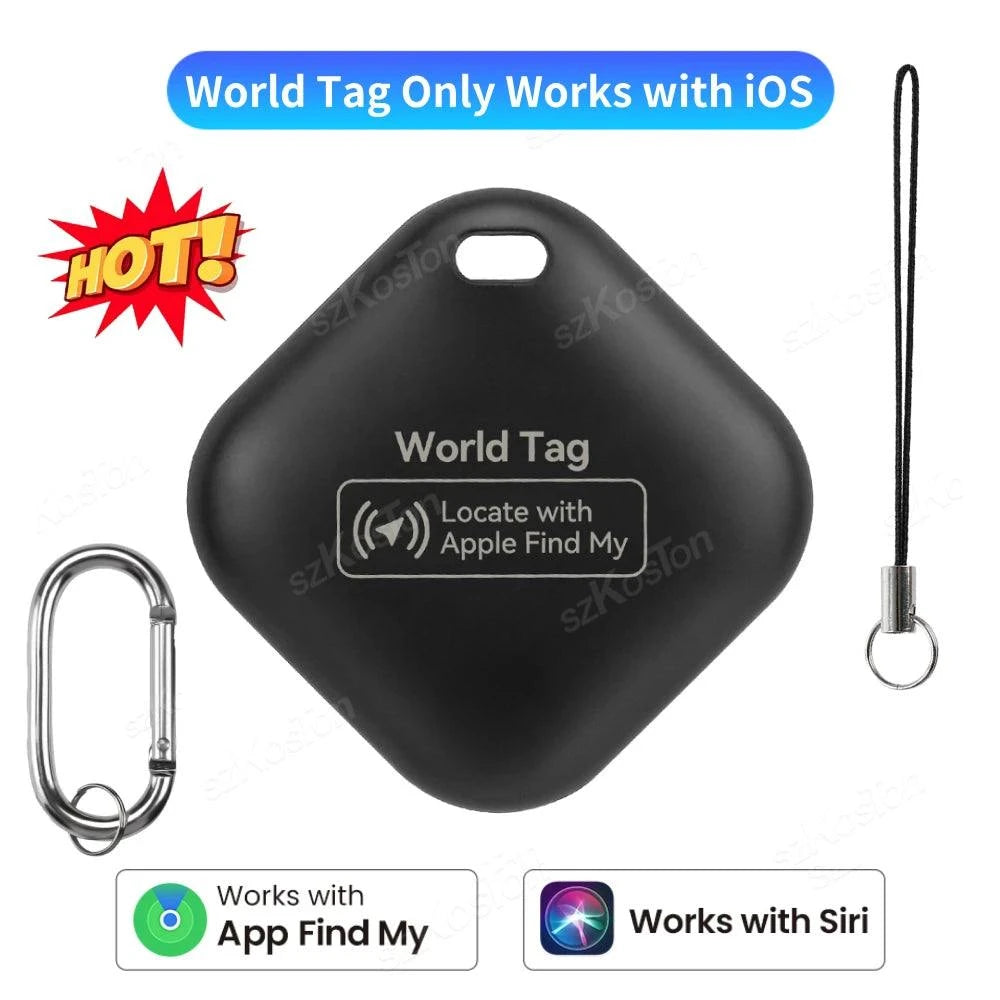 Mini GPS Tracker smart locator for pets and cars compatible with iOS and Apple Find My app