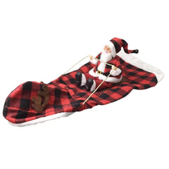 Funny Christmas Pet Cosplay Clothes for Small Medium Dogs Cats Warm Dog Cloak with Santa Claus Pet Costume Happy New Year Gift