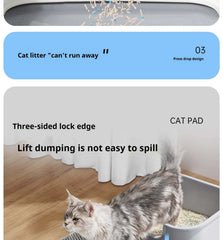 Cat Litter Mat Waterproof Double Layer Pet Litter Box Mat Pet Toilet Cat Mat Nonslip