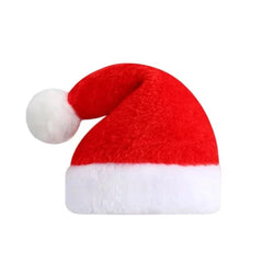 Frienda Dog Santa Hat Christmas Hat Soft Plush Cat Hat Pet Costumes for Small Dog Cat for Pet Party Puppy Christmas Supplies