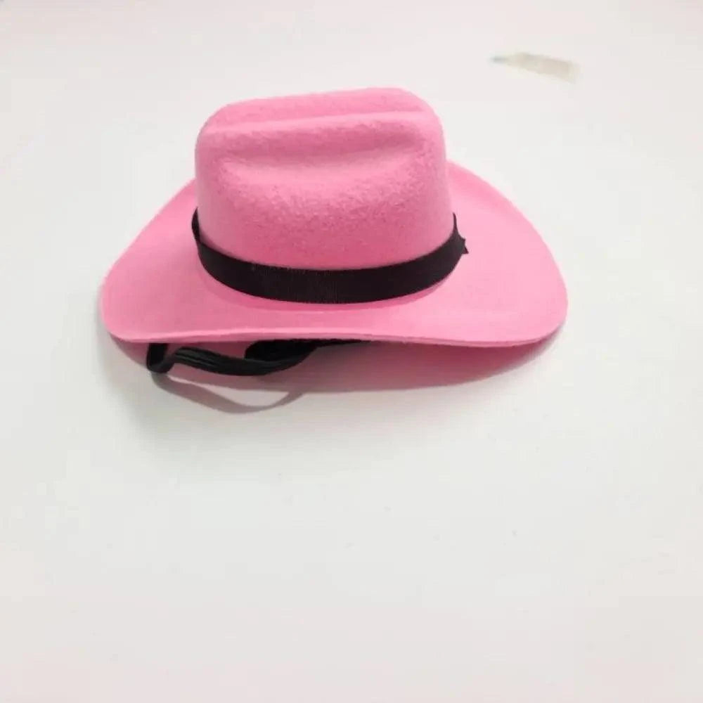 Adjustable Funny Pet Dog Hat Outdoor Summer Pet Accessories Dogs Cats Headwear Cowboy Hats