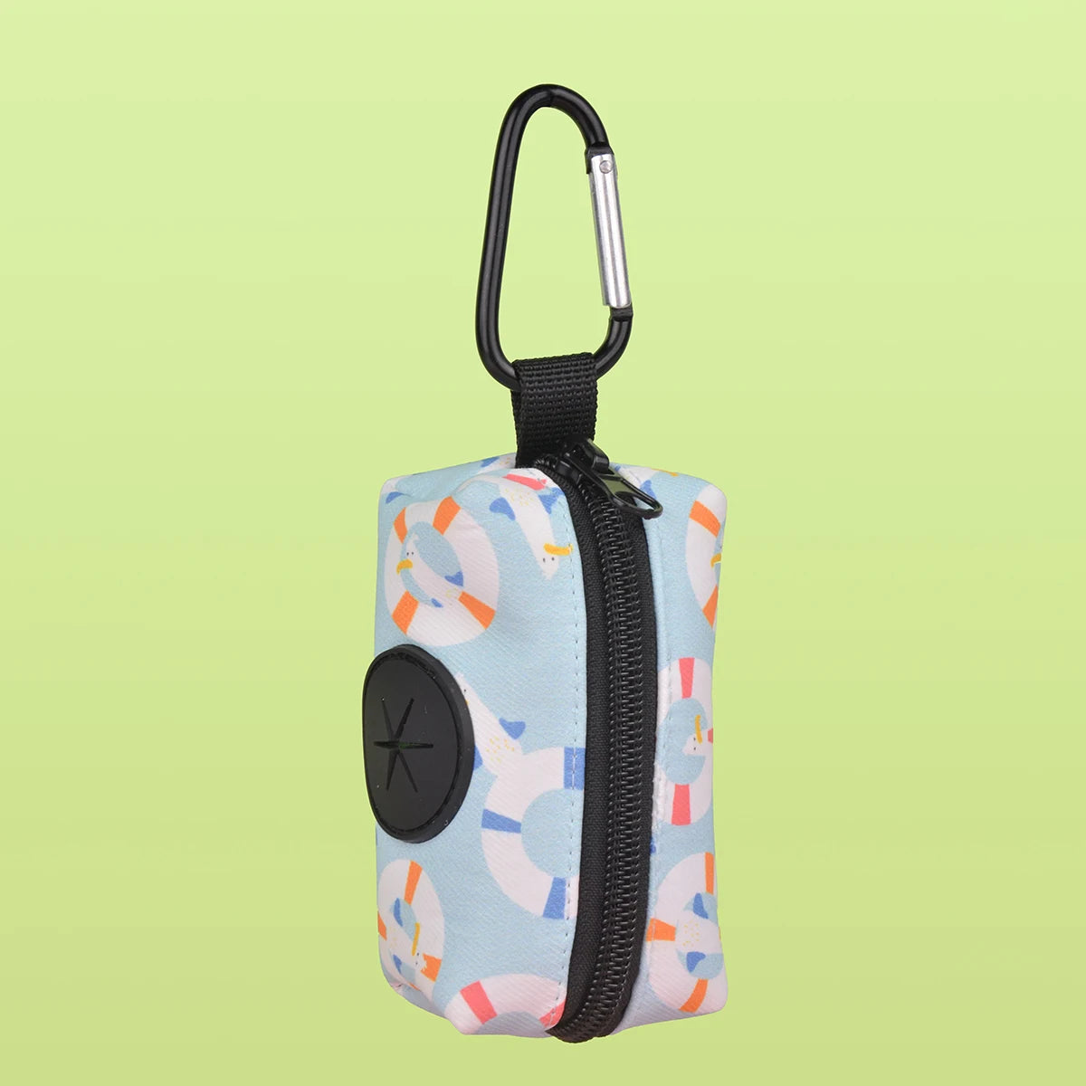 1pcs outdoor portable dog poo bag dispenser, durable dog leather strap attachment