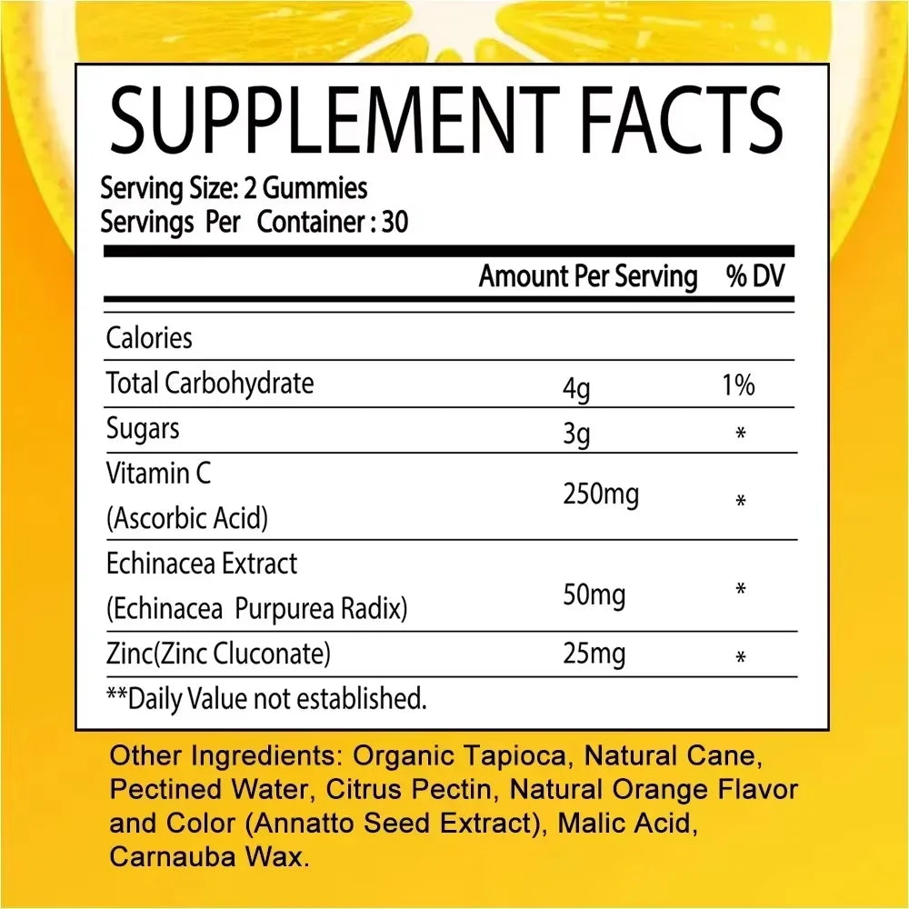 Vitamin C supplement organic vitamin for immune system zinc absorption