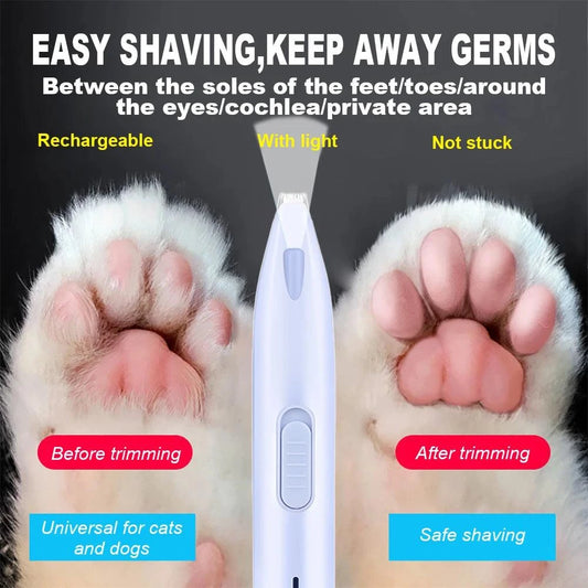Dog Hair Trimmer Electric Dog Cutter Professional Pet Foot Hair Trimmer Cat Grooming Hairdresser Scissor