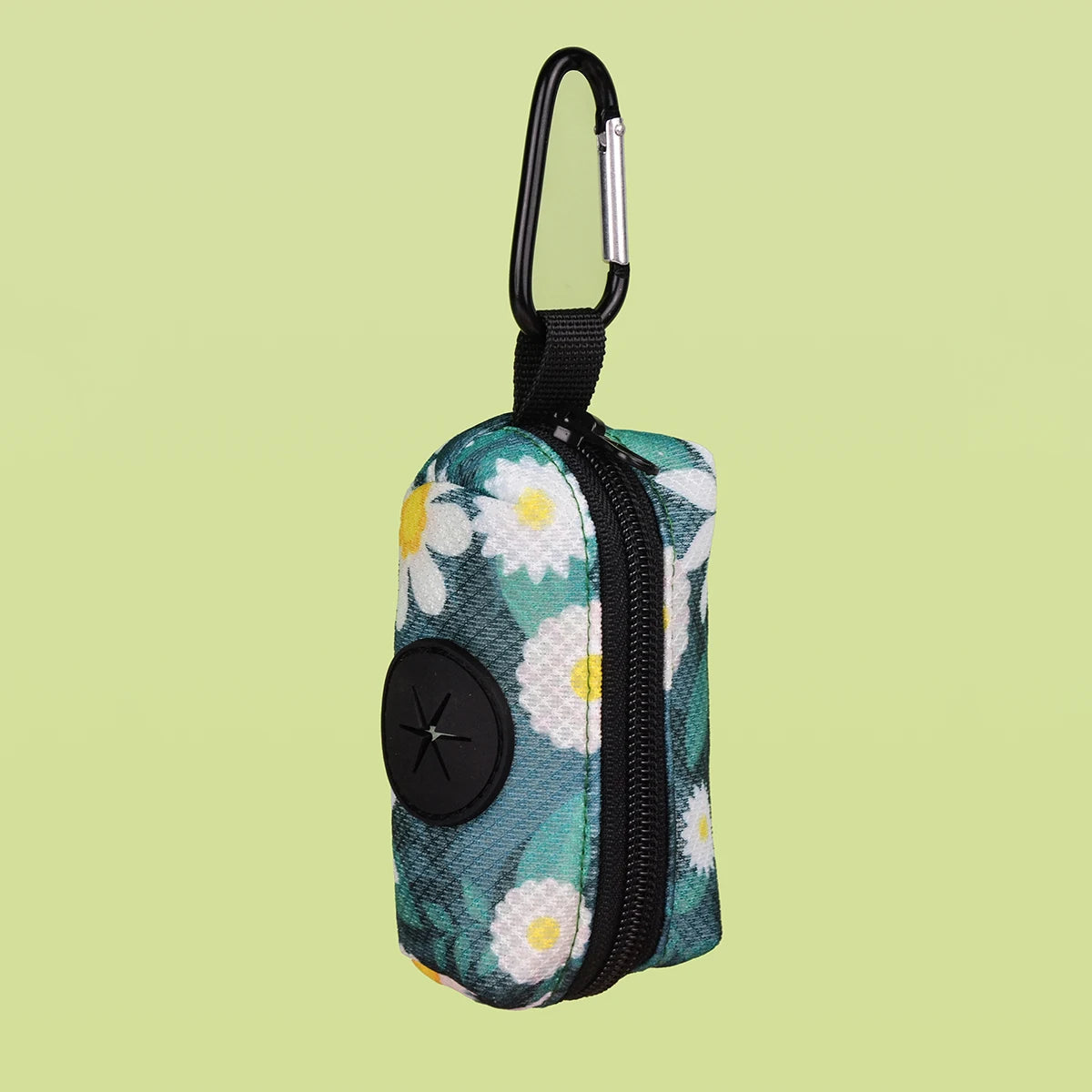 1pcs outdoor portable dog poo bag dispenser, durable dog leather strap attachment