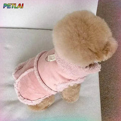 Small Dog Cute Vest Jacket Luxury Autumn Winter Soft Pet Clothing Designer Coat