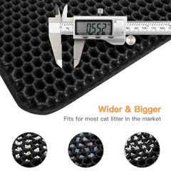 Cat Litter Mat Double Layer Waterproof Urine Proof Trapping Mat Easy to Clean Non-Slip Toilet Pad