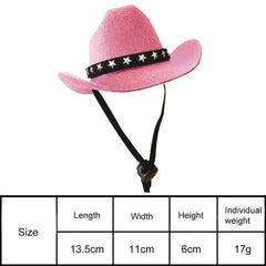 Adjustable Funny Pet Dog Hat Outdoor Summer Pet Accessories Dogs Cats Headwear Cowboy Hats