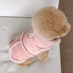 Small Dog Cute Vest Jacket Luxury Autumn Winter Soft Pet Clothing Designer Coat