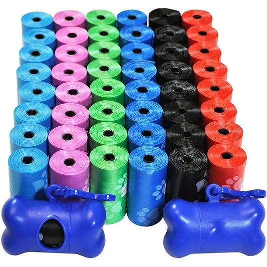 120 Rolls Dog Poop Bag Outdoor Cleaning Poop Bag Outdoor Clean Pets Supplies for Dog 15Bags/Roll
