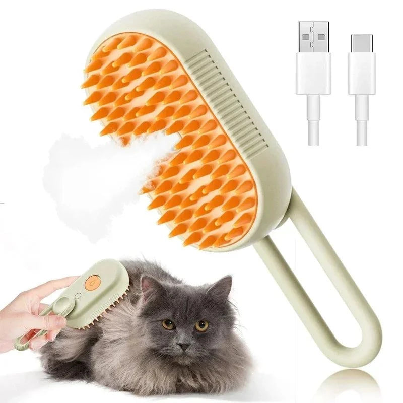 Pet Hair Remover Spray Comb with USB charging for cats and dogs grooming and dematting