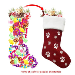 Christmas Ornaments Socks Dog Cat Pendants XMAS Fur Collar Lattice Socks Christmas Tree Decorations Navidad Wholesale 2025