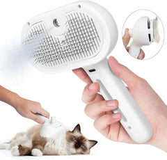 Pet Hair Remover Spray Comb grooming brush for cats and dogs with water mist humidifier