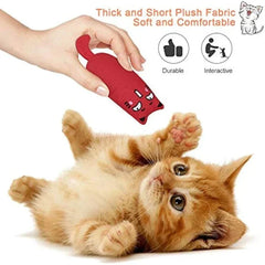 Rustle sound catnip toy plush fabric for cats interactive and durable pet accessory with a kitten playing