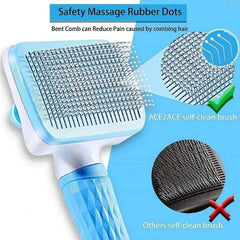 Dog Hair Remover Brush Cat Dog Hair Grooming And Care Comb For Long Hair Cleaning Bath Brush Dog Supplies