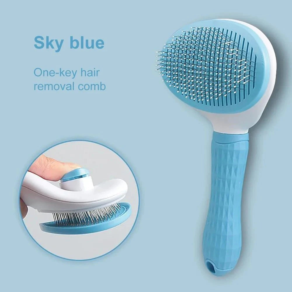 Dog Hair Remover Brush Cat Dog Hair Grooming And Care Comb For Long Hair Cleaning Bath Brush Dog Supplies