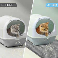 Cat Litter Mat Double Layer Waterproof Urine Proof Trapping Mat Easy to Clean Non-Slip Toilet Pad