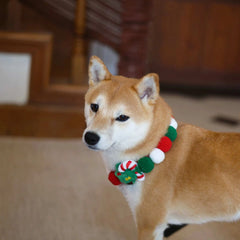 Christmas Dog Cat Collar Handmade Pet Neckwear Scarf Bandana Pet Gift for Pet Costumes Perfect Accessory Holiday Vibrant Colors