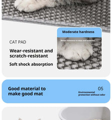 Cat Litter Mat Waterproof Double Layer Pet Litter Box Mat Pet Toilet Cat Mat Nonslip