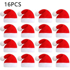 Frienda Dog Santa Hat Christmas Hat Soft Plush Cat Hat Pet Costumes for Small Dog Cat for Pet Party Puppy Christmas Supplies