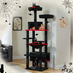 Large Cat Tree and Tower for Indoor Cats Spacious Hammock Padded Perches and Condos Cat Toys