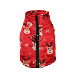 Christmas Dog Jacket Coat Winter Warm Pet Clothes for Small Medium Dogs Cats Vest Costume Waterproof Puppy Chihuahua Pug Outfits