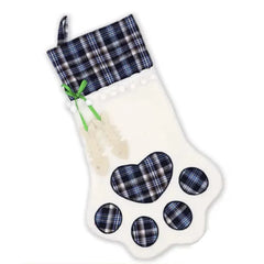 Personalized Christmas Stockings Christmas Decoration Gifts for Family, Santa, Holiday, Pet, Dog Paw Stockings