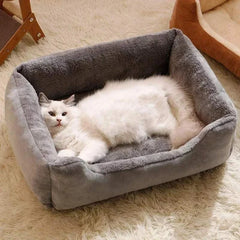 Breathable Plush Cat Bed Semi-Circular Kitten Cushion for Cats And Dogs