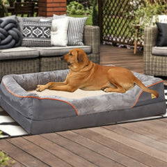Jumbo Large Orthopedic Dog Bed Memory Foam Pet Sofa Couch Waterproof Elevated Cushion
