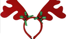 Christmas Dog Supplies Elk Reindeer Antlers Headband Santa Hat Pet Christmas Cool Dog Costume Cute Headwear Accessories