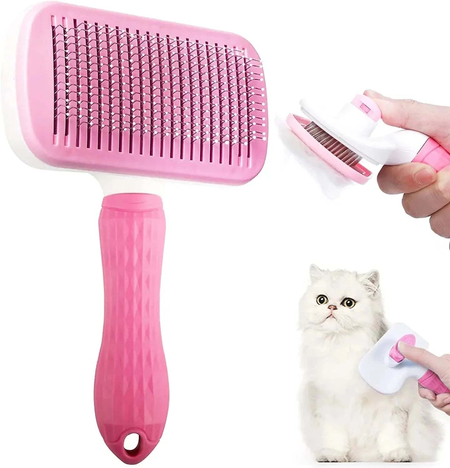 Dog Hair Remover Brush Cat Dog Hair Grooming And Care Comb For Long Hair Cleaning Bath Brush Dog Supplies