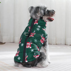 Christmas Dog Jacket Coat Winter Warm Pet Clothes for Small Medium Dogs Cats Vest Costume Waterproof Puppy Chihuahua Pug Outfits