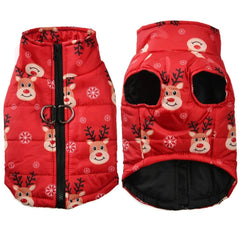 Christmas Dog Jacket Coat Winter Warm Pet Clothes for Small Medium Dogs Cats Vest Costume Waterproof Puppy Chihuahua Pug Outfits