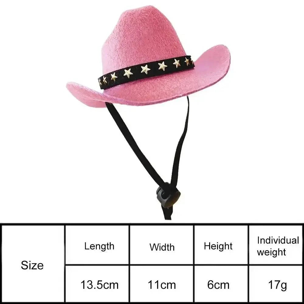 Adjustable Funny Pet Dog Hat Outdoor Summer Pet Accessories Dogs Cats Headwear Cowboy Hats