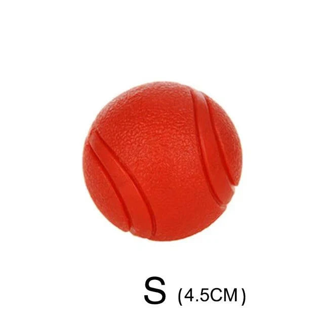 MADDEN S-XL Sizes red solid rubber indestructible bouncy dog ball toy 4.5cm
