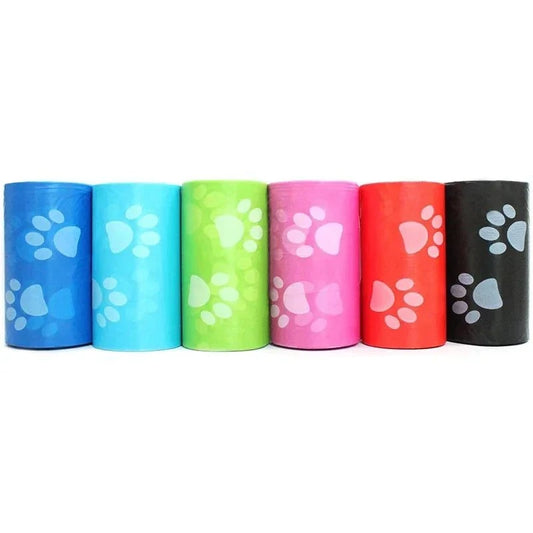 120 Rolls Dog Poop Bag Outdoor Cleaning Poop Bag Outdoor Clean Pets Supplies for Dog 15Bags/Roll