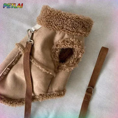 Small Dog Cute Vest Jacket Luxury Autumn Winter Soft Pet Clothing Designer Coat