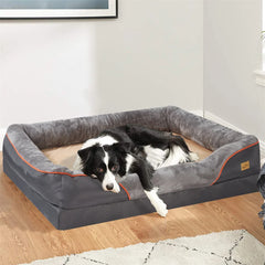 Jumbo Large Orthopedic Dog Bed Memory Foam Pet Sofa Couch Waterproof Elevated Cushion