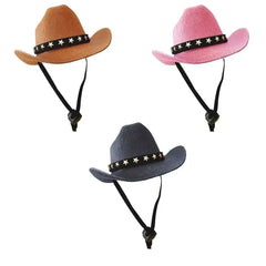 Adjustable Funny Pet Dog Hat Outdoor Summer Pet Accessories Dogs Cats Headwear Cowboy Hats