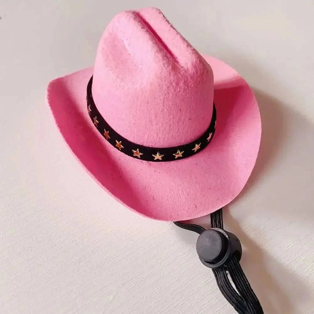 Adjustable Funny Pet Dog Hat Outdoor Summer Pet Accessories Dogs Cats Headwear Cowboy Hats