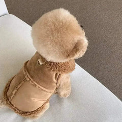 Small Dog Cute Vest Jacket Luxury Autumn Winter Soft Pet Clothing Designer Coat