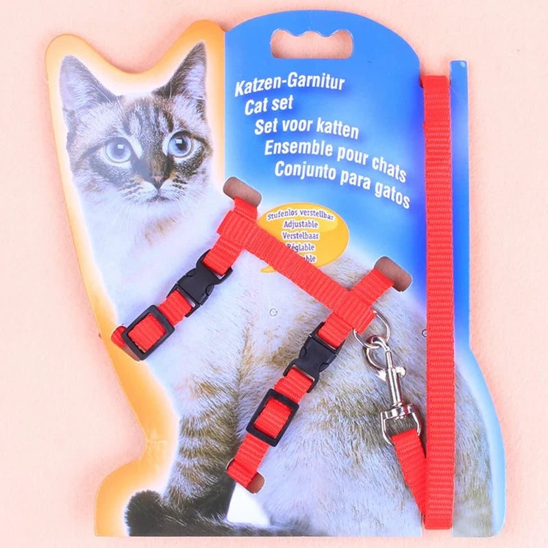 Hot-selling cat chest strap simple design traction rope sturdy and durable pet supplies